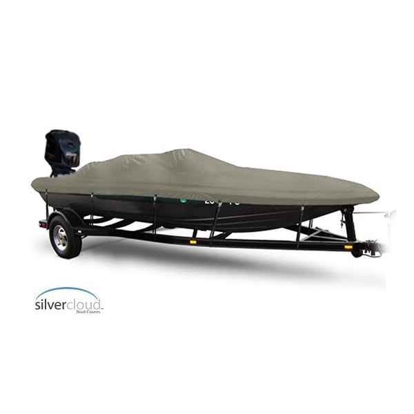 Eevelle Boat Cover BASS BOAT Wide, Outboard Fits 12ft 6in L up to 80in W Khaki SCWBB1280B-KHA - main